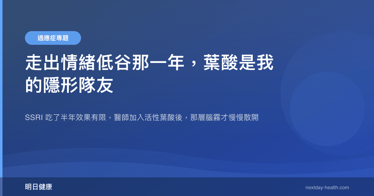 走出情緒低谷那一年，葉酸是我的隱形隊友