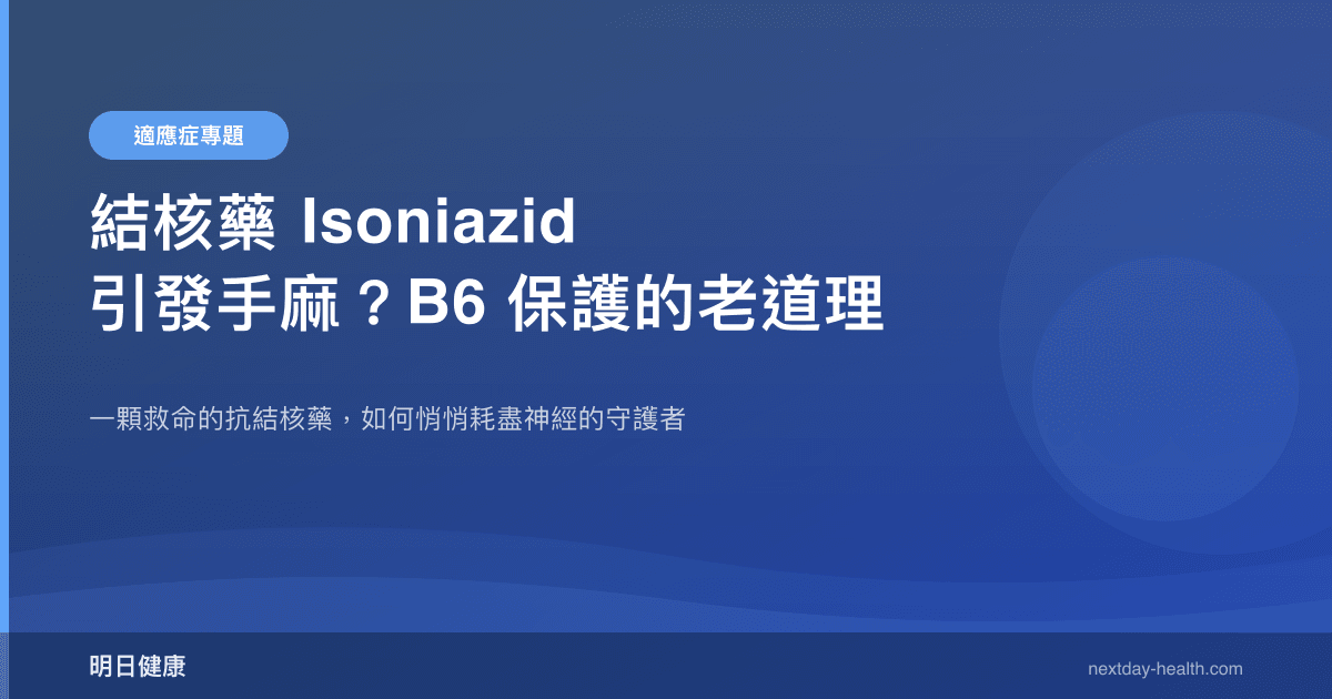 結核藥 Isoniazid 引發手麻？B6 保護的老道理